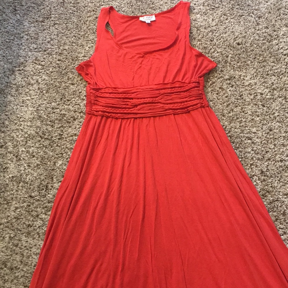 Orange maxi dress